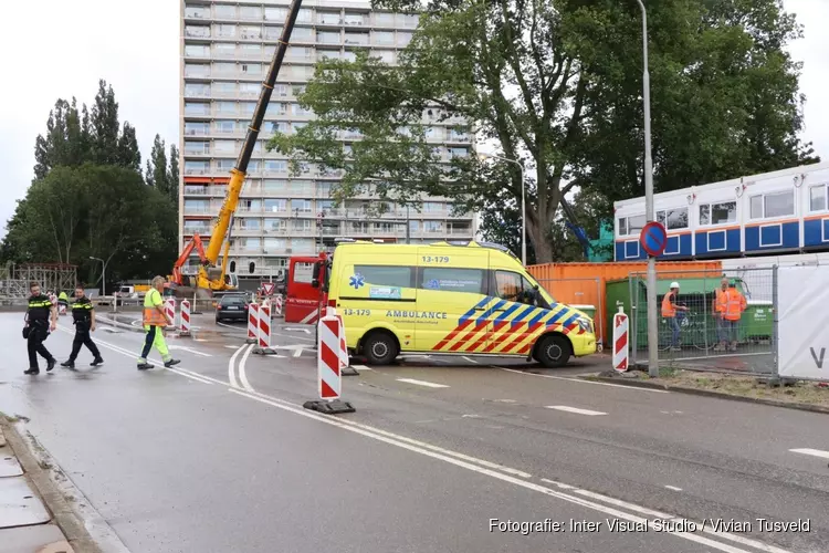 Ontploffing op bouwterrein Amstelveenlijn