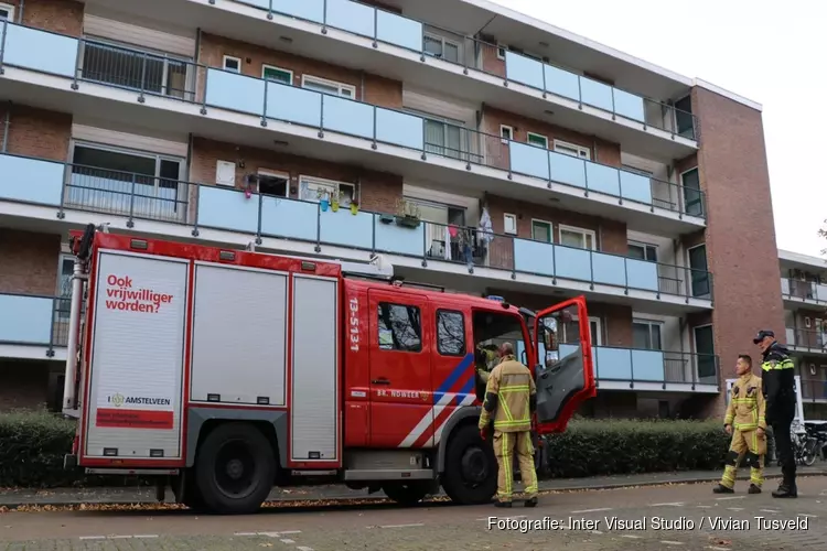 Gewonde bij brand in flat Amstelveen