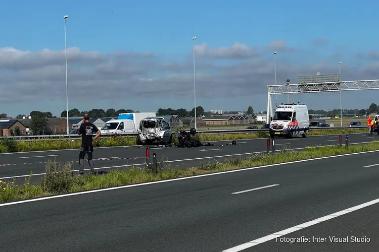 A9 gedeeltelijk afgesloten na ongeval bij knooppunt Raasdorp