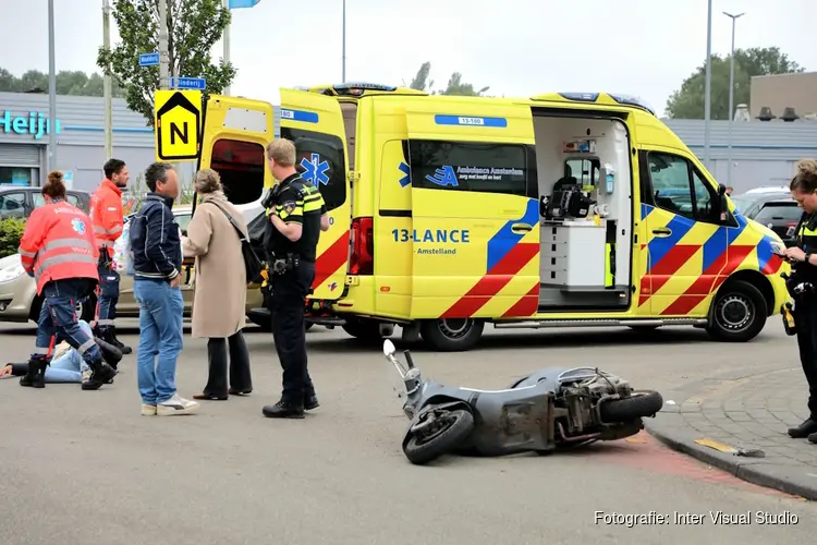 Scooterrijder gewond in Amstelveen