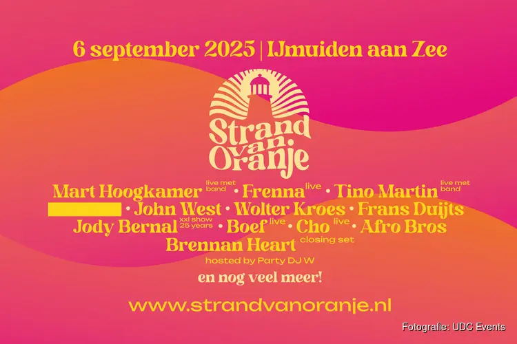 Strand van Oranje kondigt line-up aan voor grootste muzikale spektakel op 6 september