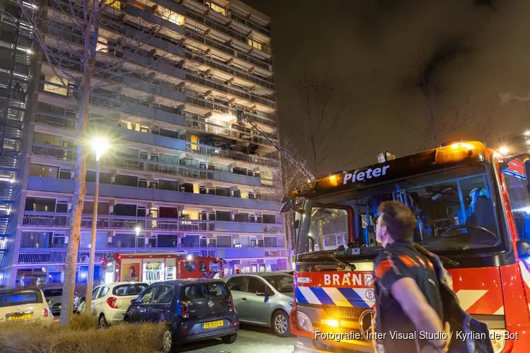 Brand in flat Uilenstede in Amstelveen